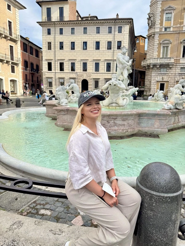 Piazza Navona Rome with fountains, artists and open-air cafés
