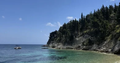 Kipos Beach Paxos with turquoise water