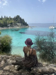 Marmari Beach Paxos crystal clear water