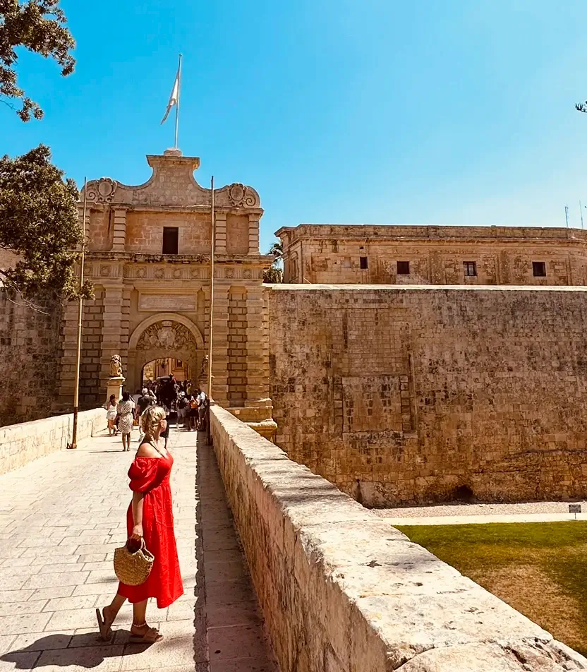 Valletta city gate Malta historic entrance