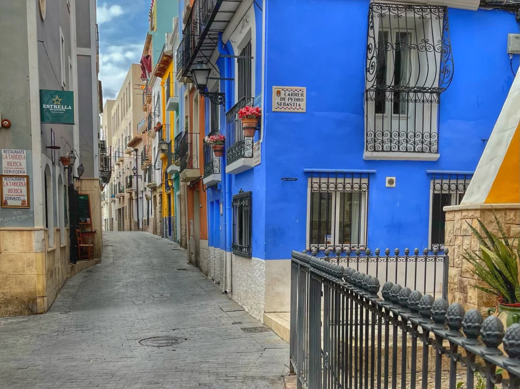 Alicante colorful street Spain spring travel