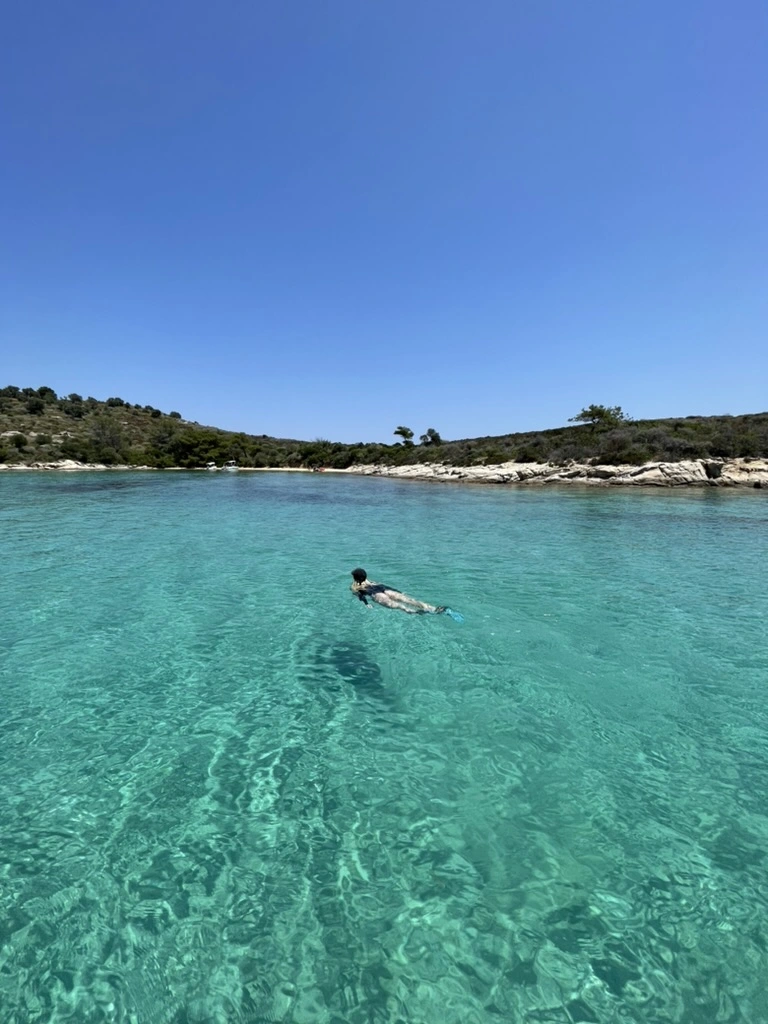 Stunning Blue Lagoon in Halkidiki Greece