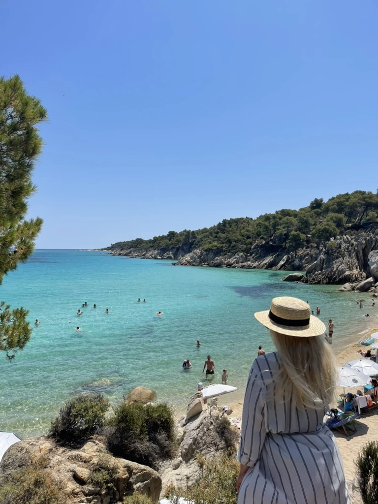 Kavourotripes beach Sithonia Halkidiki Greece turquoise water