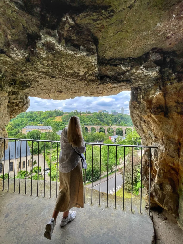 Luxembourg scenic view from cave spring landscape