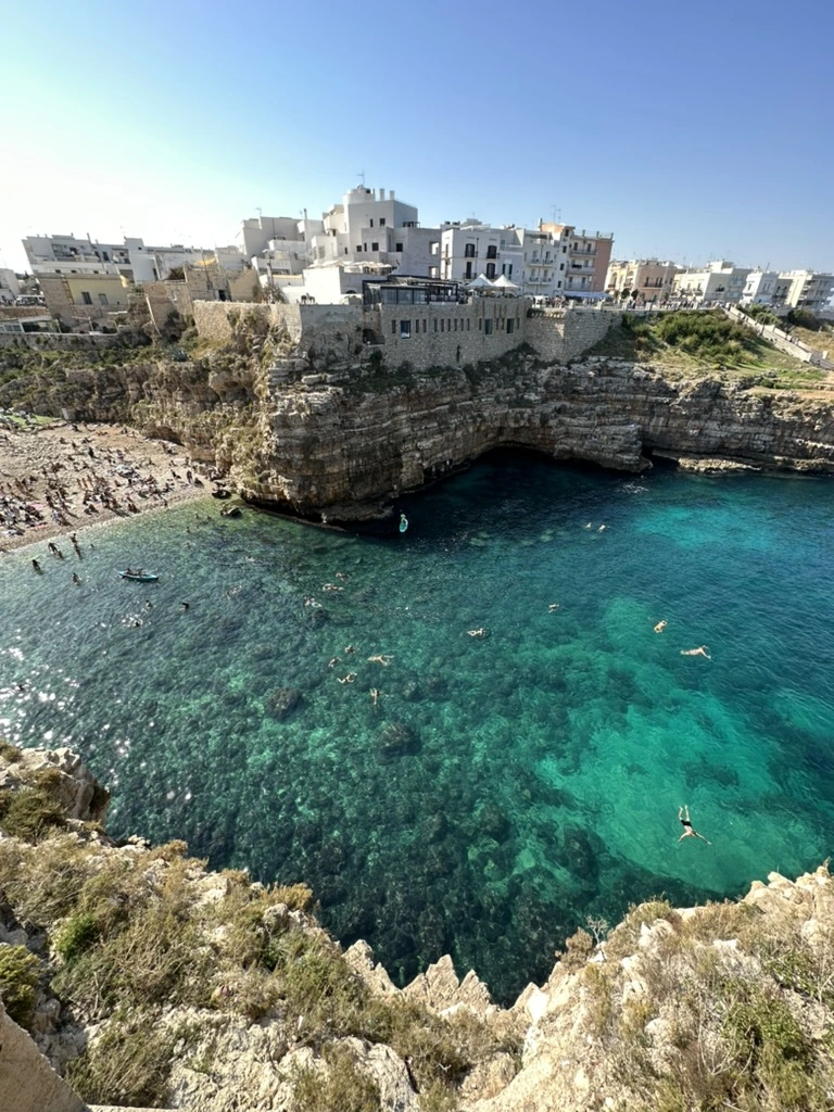 Polignano a Mare Italy turquoise water spring destination