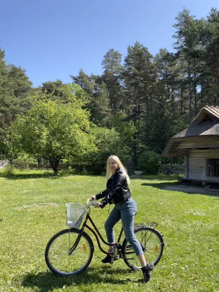 spring nature Estonia countryside bike travel